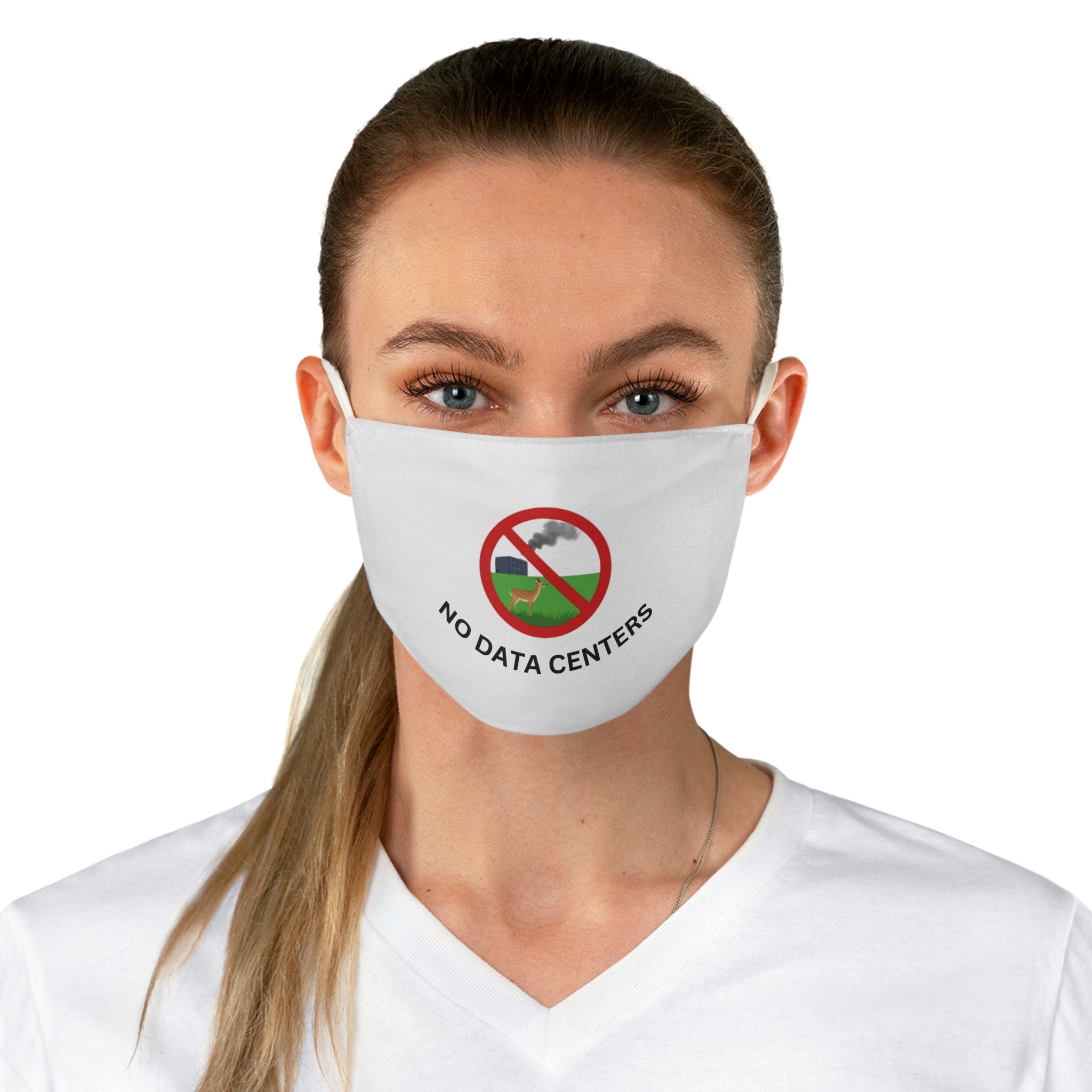 Face Mask — “No Data Centers” Protest Design