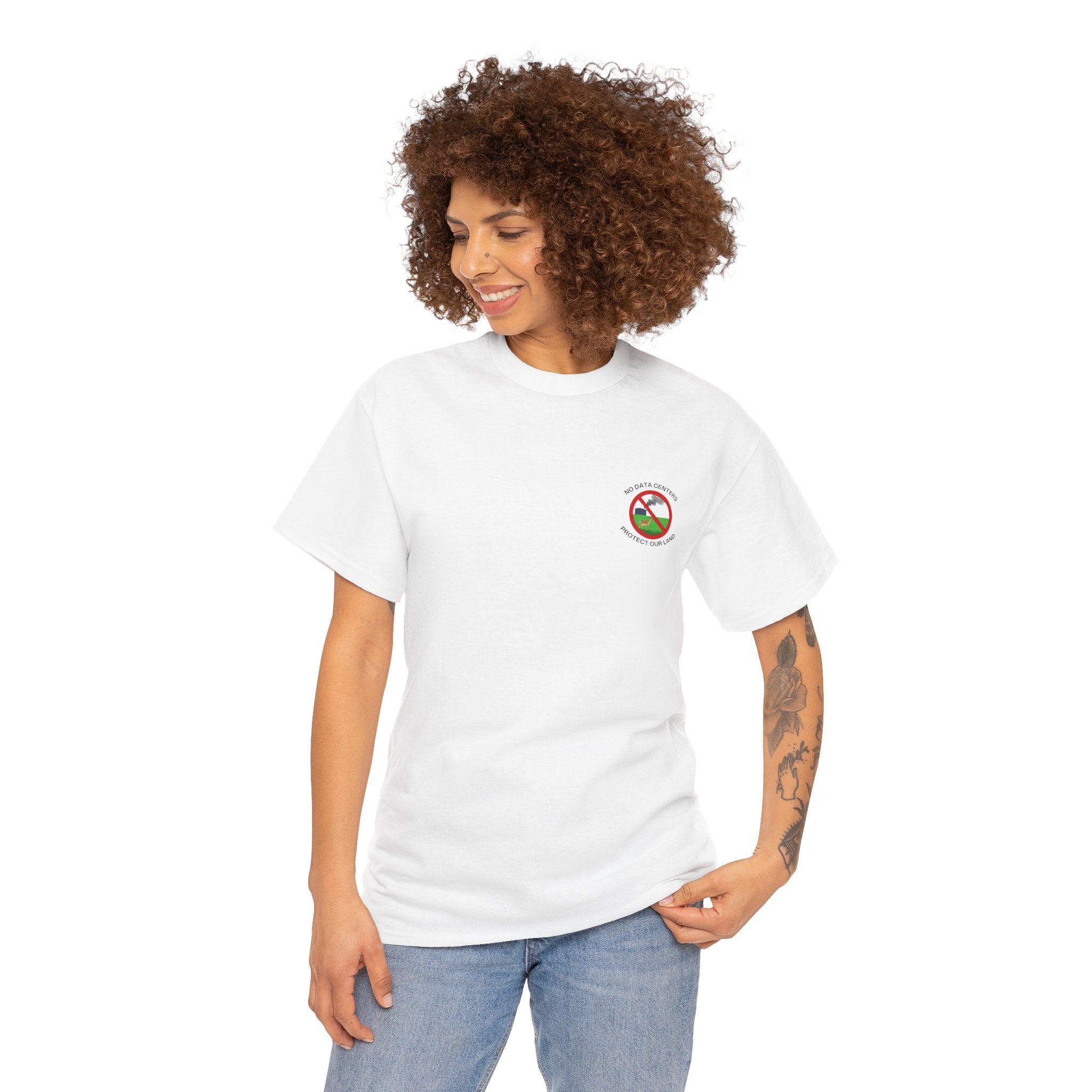 T-Shirt — "No Data Centers: Protect Our Land & Wildlife" Environmental Protest Tee