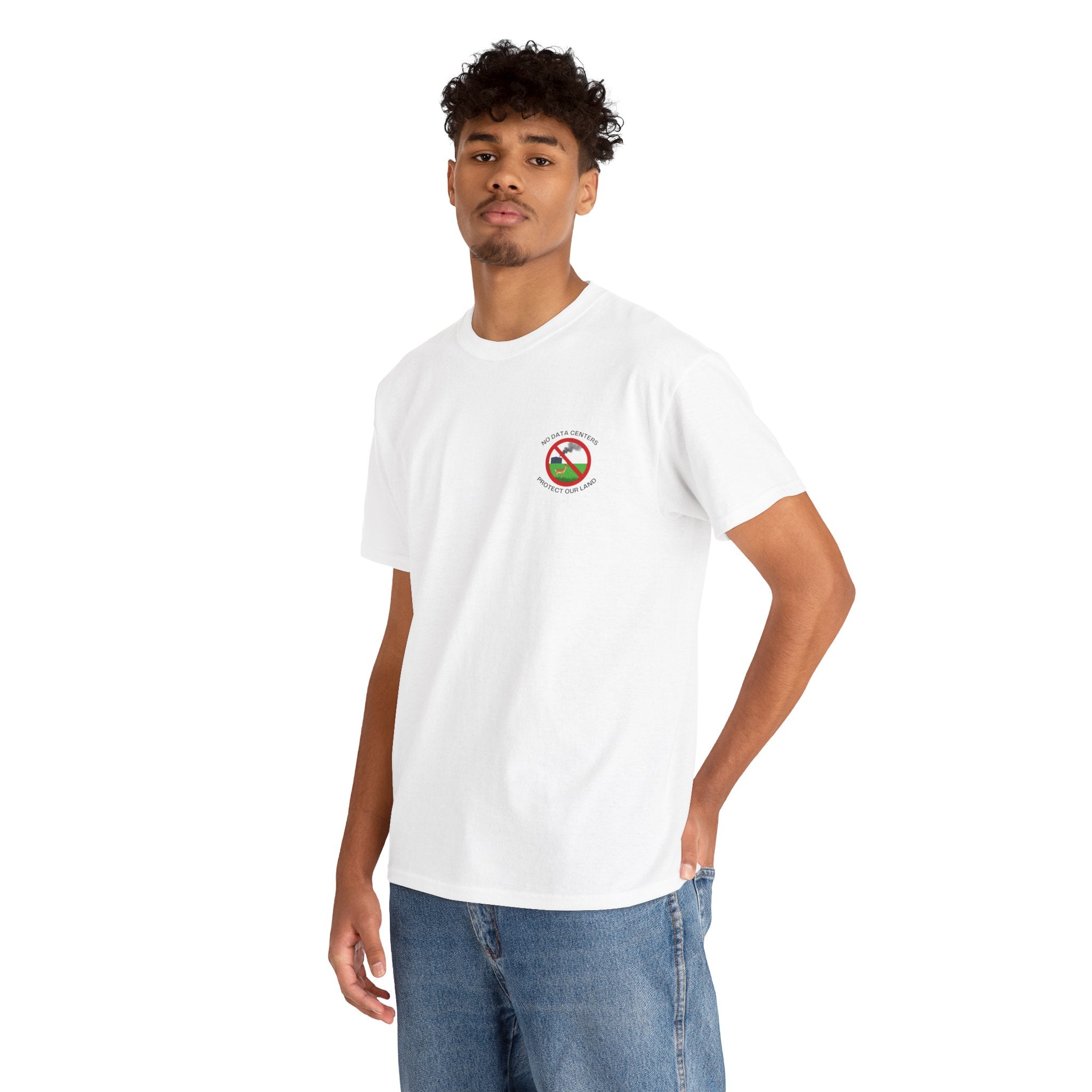 T-Shirt — "No Data Centers: Protect Our Land & Wildlife" Environmental Protest Tee